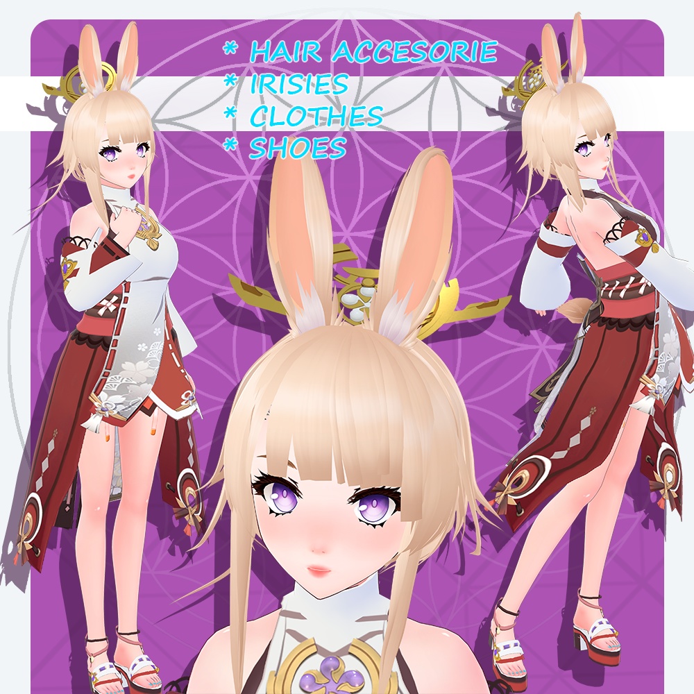 Yae Miko full set Genshin Impact Vroid