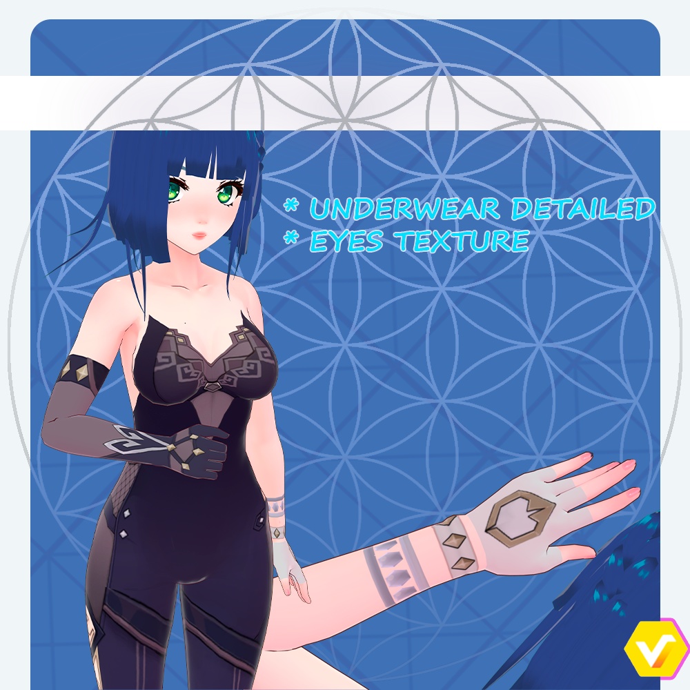 Yelan - full set Genshin Impact Vroid