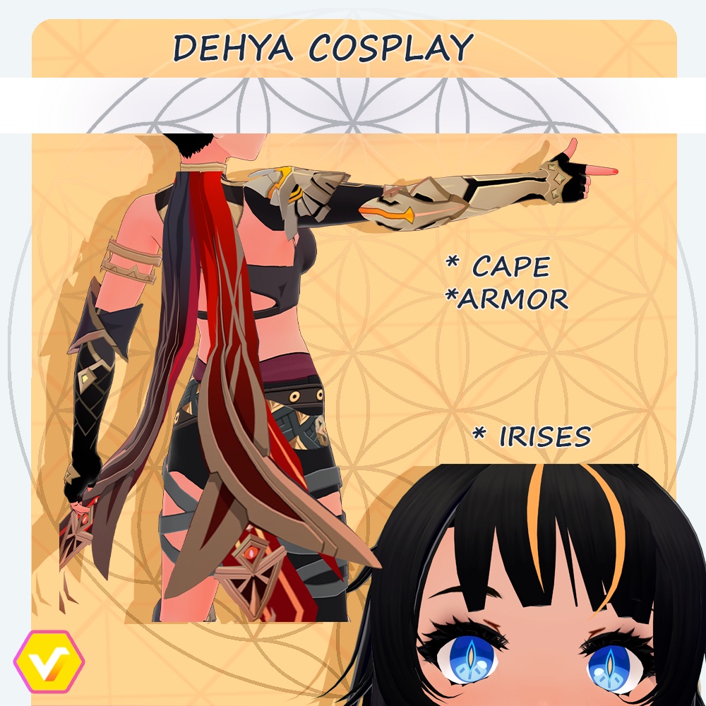 DEHYA - full set Genshin Impact Vroid