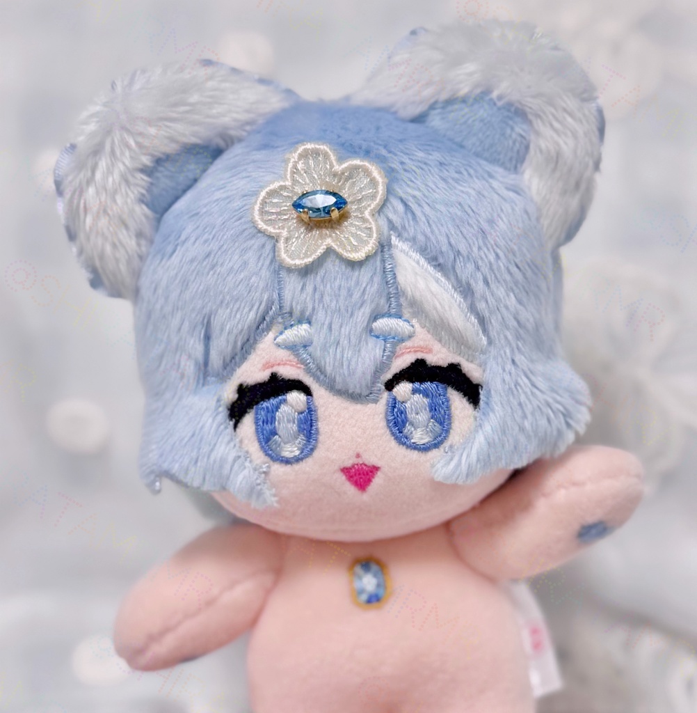 アクアマリンくまのぬいぐるみ
