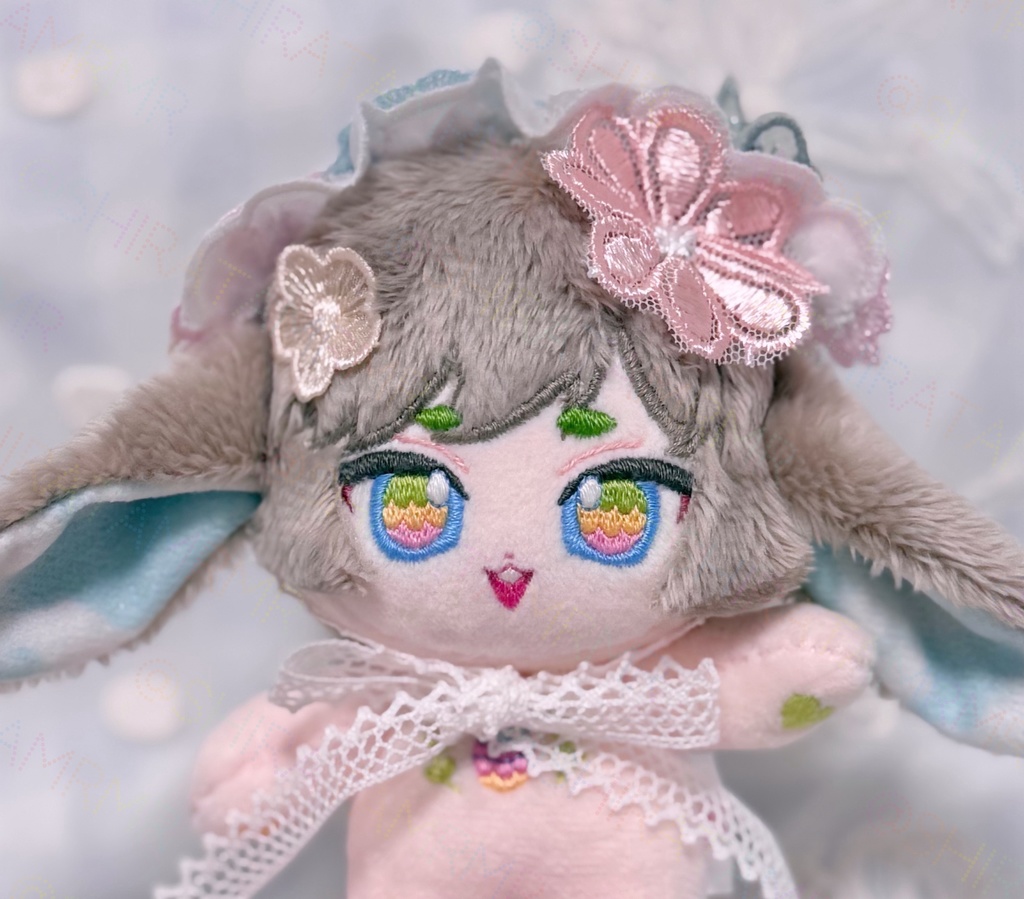 イースターバニーのぬいぐるみ