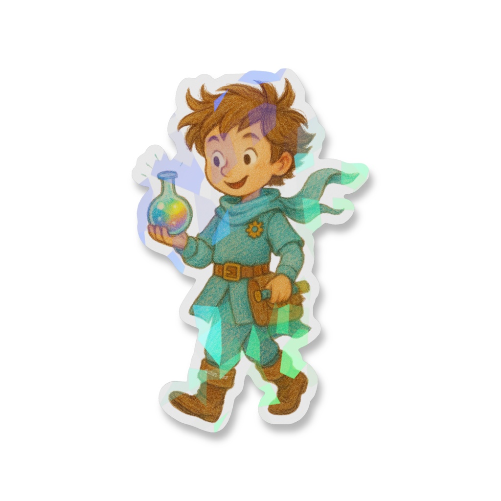 ホロスコープ・ジャーニー ステッカー Vol.11|水瓶座 − ひらめく星 −(ボーイVer)