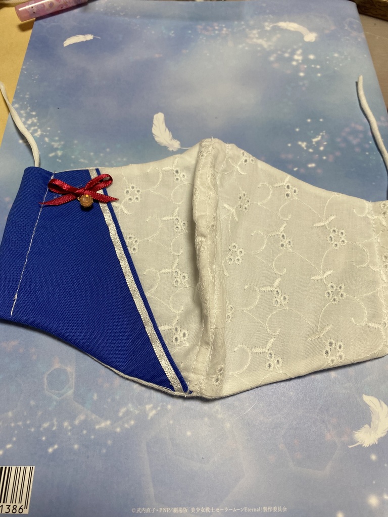 セーラームーン風コットンマスク