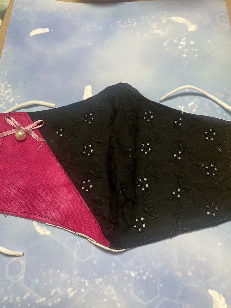 ブラックレディ風コットンマスク