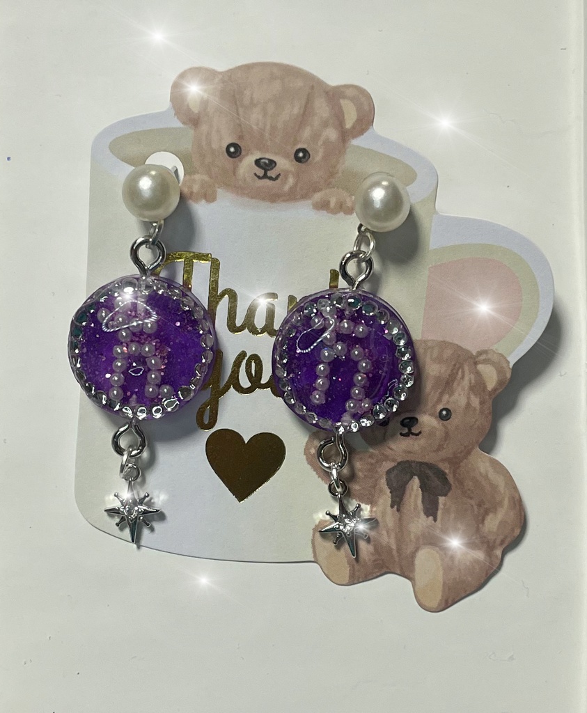 セーラーサターンイメージピアス