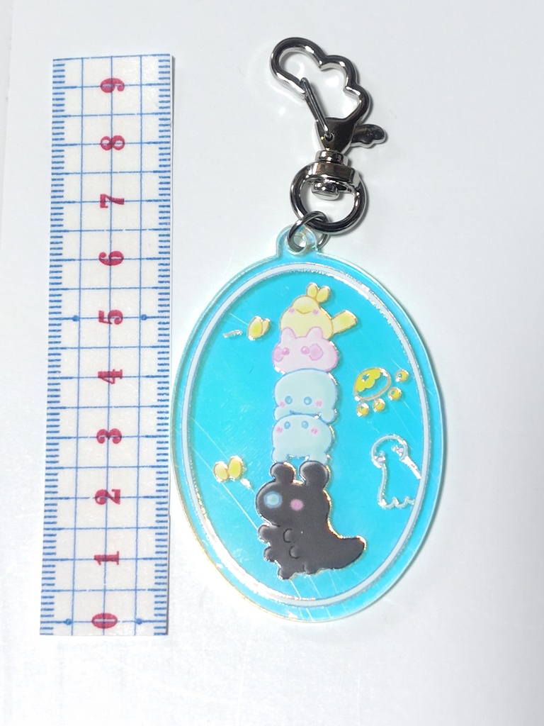 光と闇の生きもの【エビちゃんたち】 アクキー(オーロラアクリル)