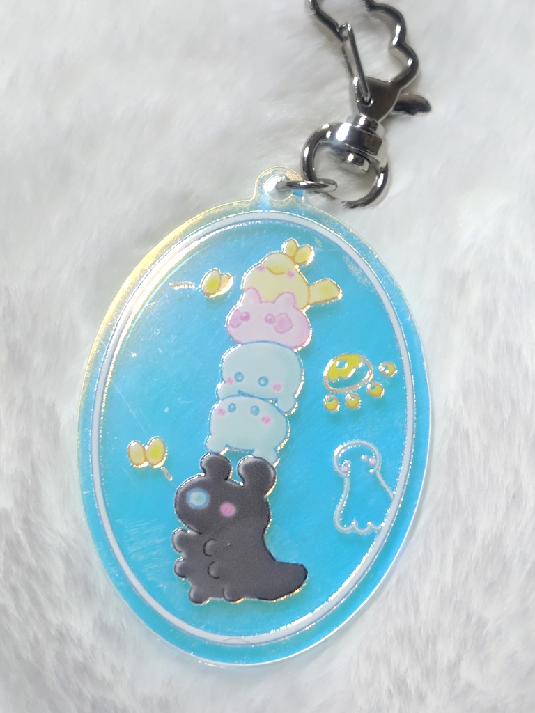 光と闇の生きもの【エビちゃんたち】　アクキー（オーロラアクリル）