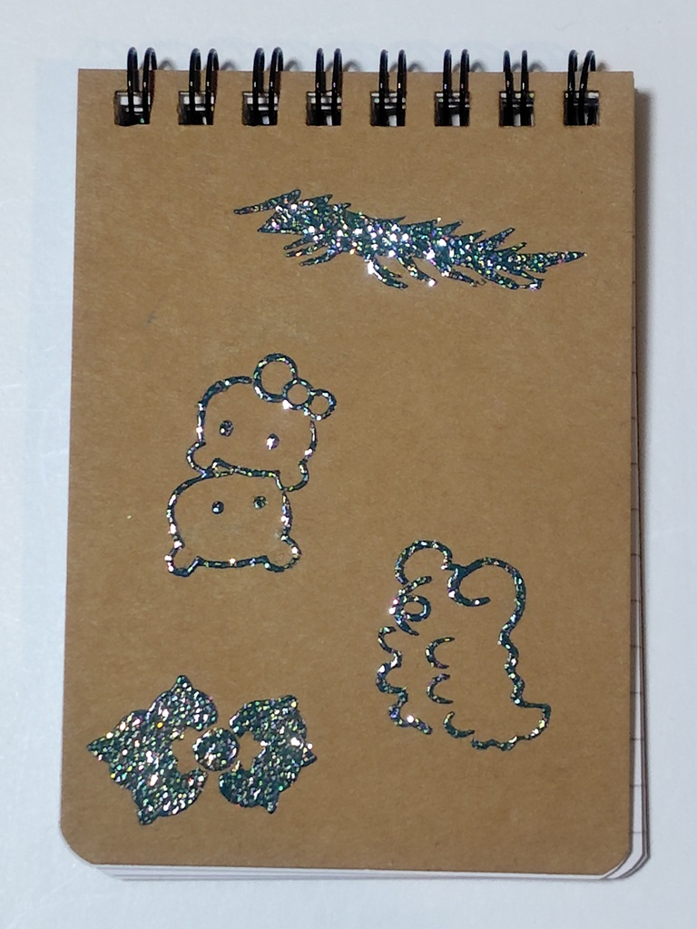Skyなメモ帳★表&裏表紙の内側にもスタンプ!絵柄は届いてからのお楽しみ★(メモ用紙 6枚付属)
