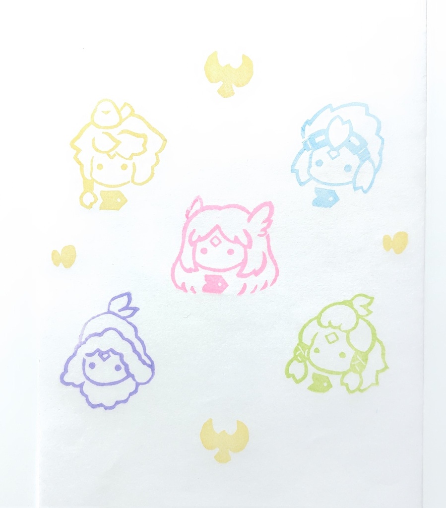 【絵柄リクエスト時の参照用・追加費用ナシ!】購入後、購入履歴頁の【ショップへメッセージを送る】ボタンより絵柄をリクエスト!