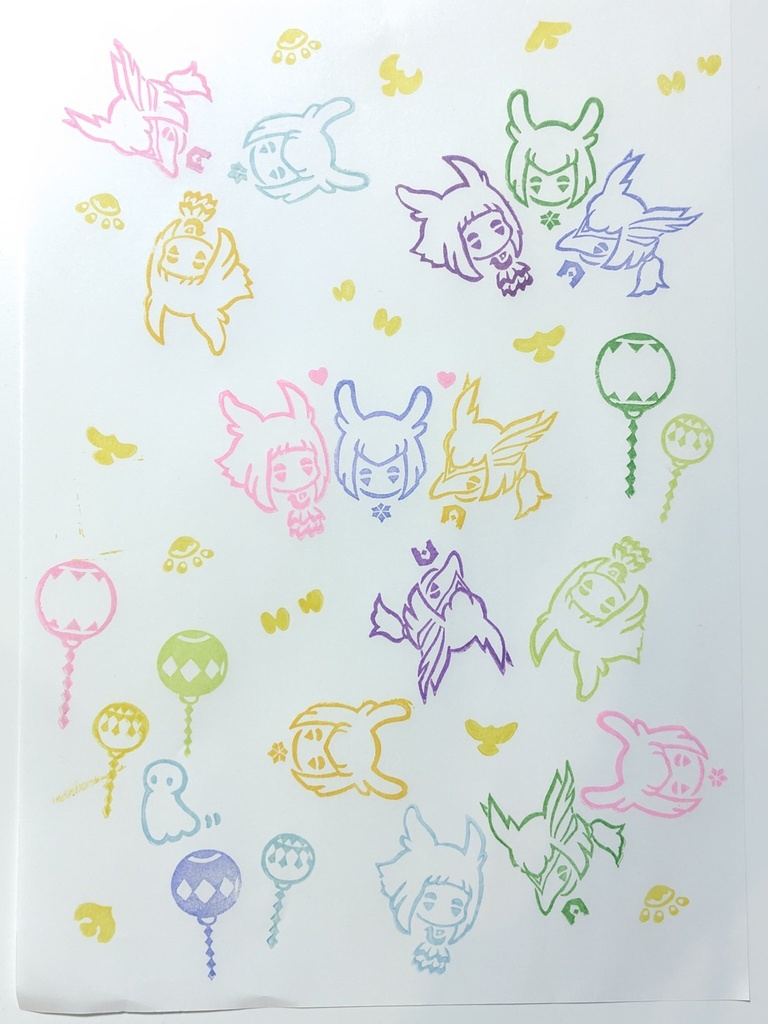 【絵柄リクエスト時の参照用・追加費用ナシ!】購入後、購入履歴頁の【ショップへメッセージを送る】ボタンより絵柄をリクエスト!
