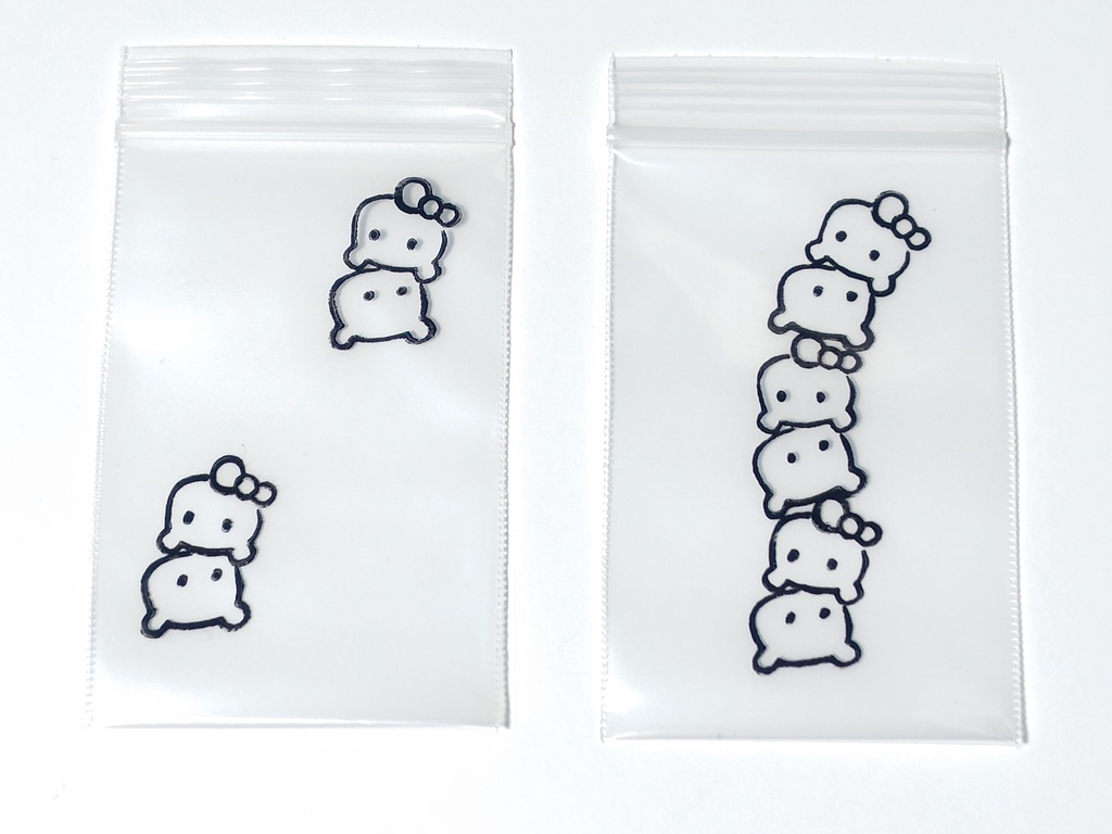 選べる3種類!チャック付きビニール袋(3種類×3枚、計9枚)〈3種類を画像から選び、購入後メッセージ欄よりご連絡ください☺️〉