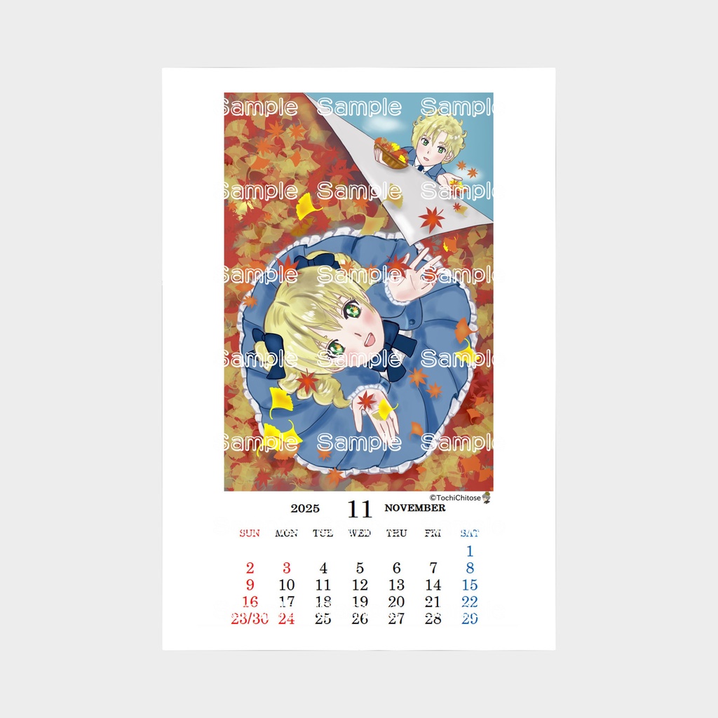 卓上「2025CALENDAR」11月