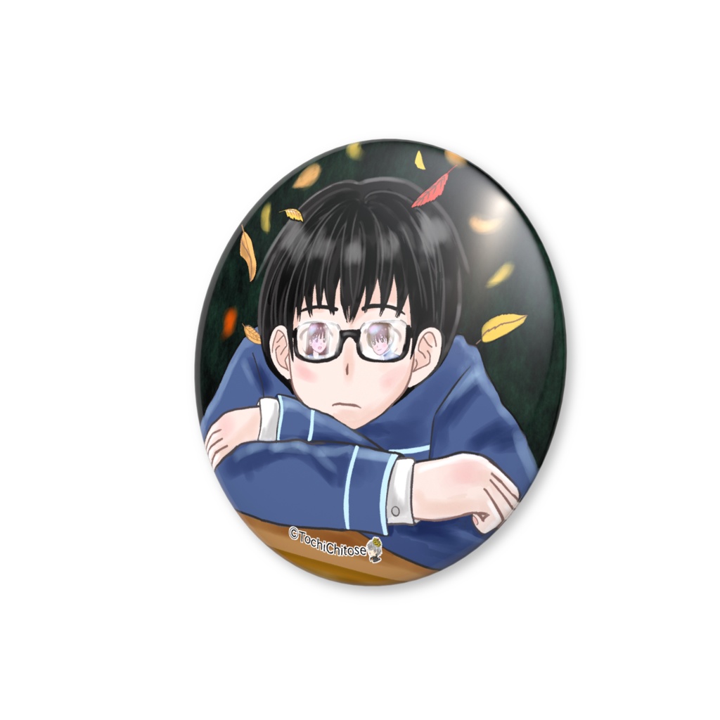 眼鏡前缶バッジ(バリュー) - 56mm