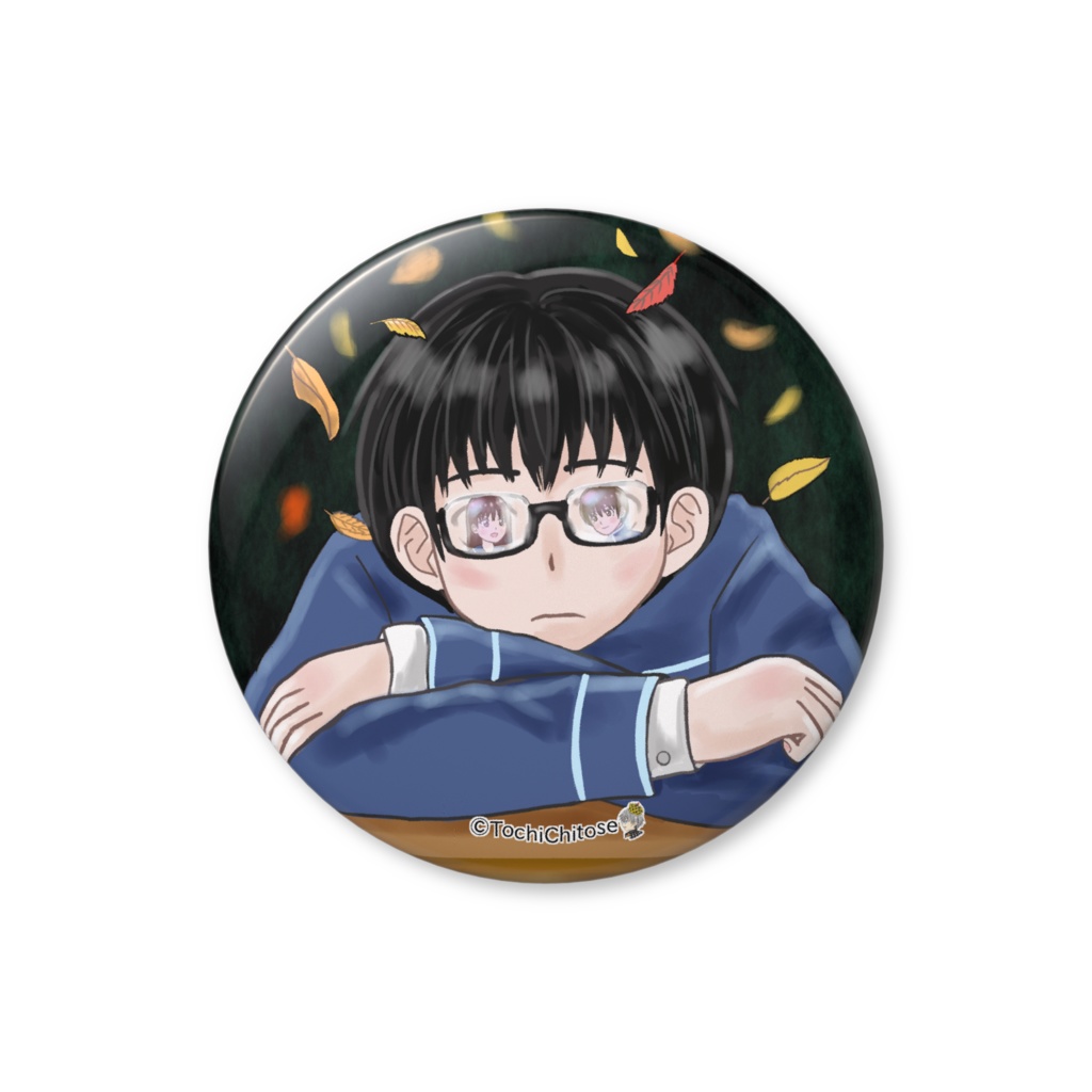 眼鏡前缶バッジ（バリュー） - 56mm