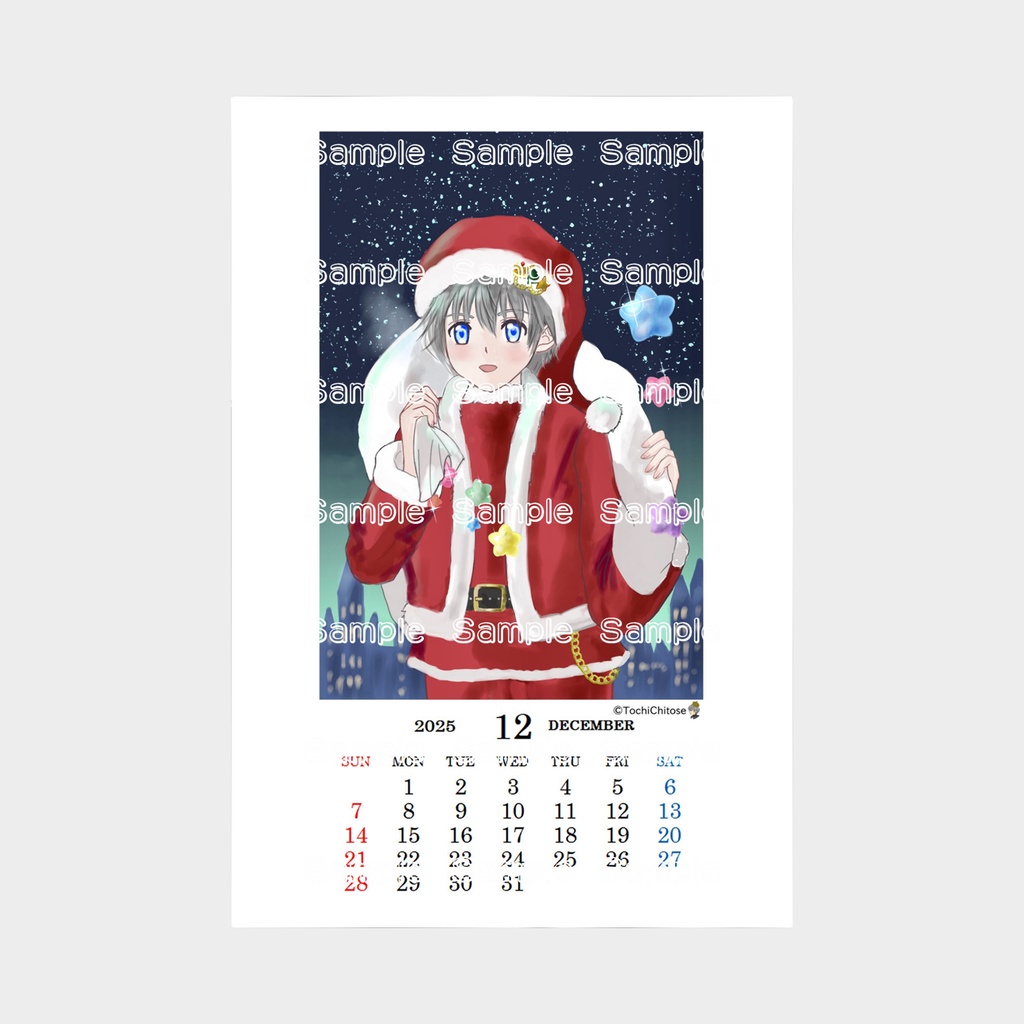 卓上「2025CALENDAR」12月