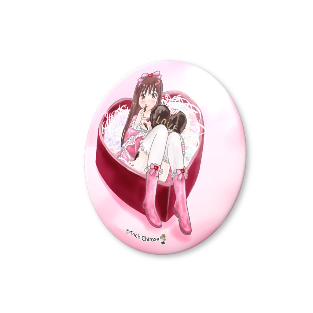 チョコ気分缶バッジ(バリュー) - 56mm
