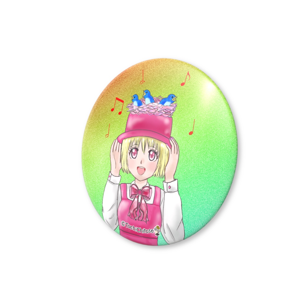 帽巣缶バッジ(バリュー) - 56mm