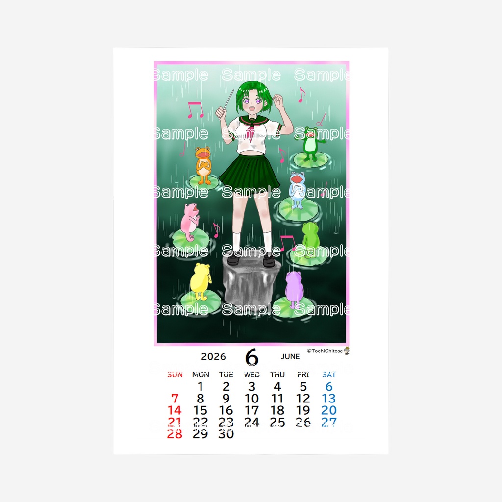 卓上「2026CALENDAR」6月