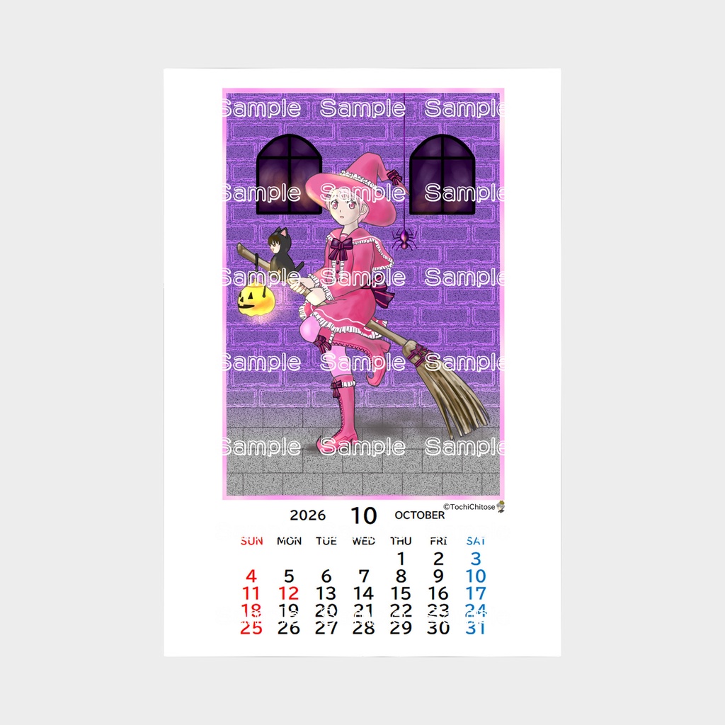 卓上「2026CALENDAR」10月