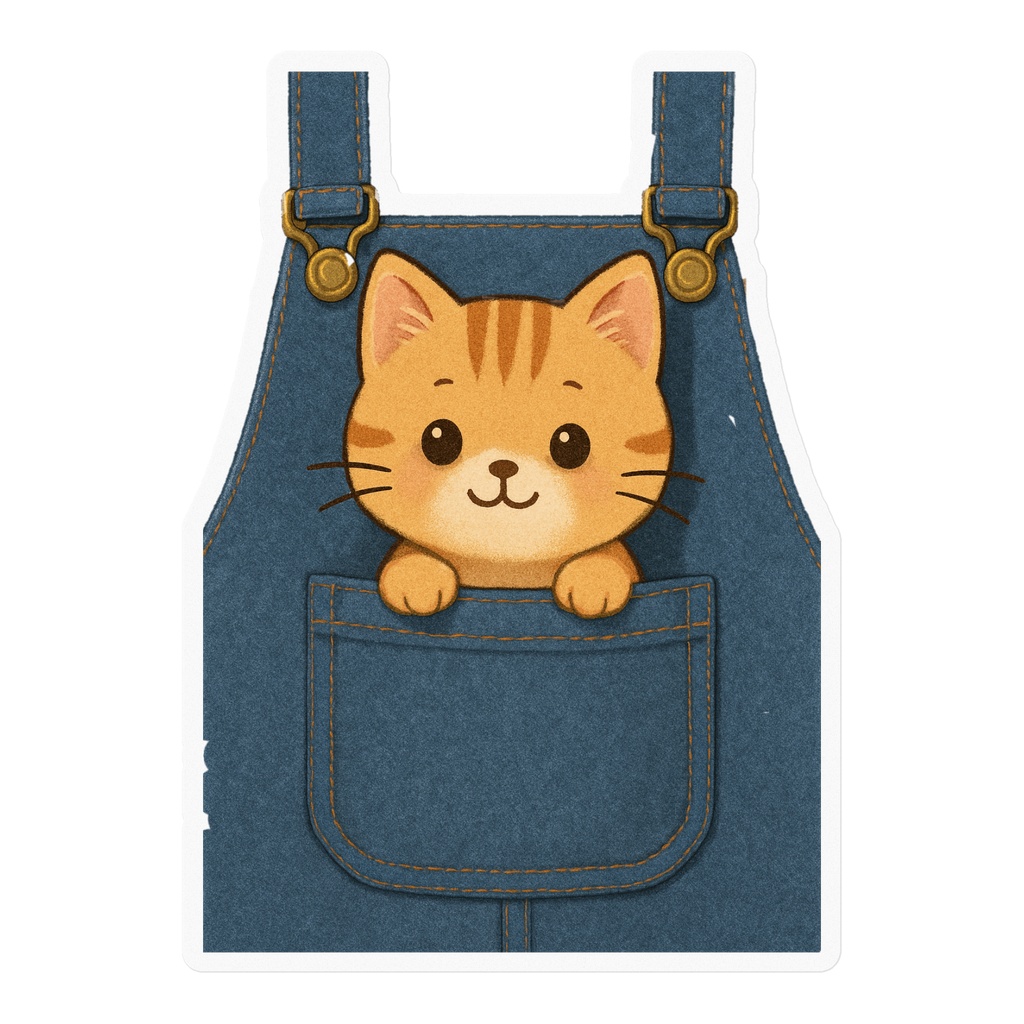 ポケットに猫の赤ちゃん‼️‼️