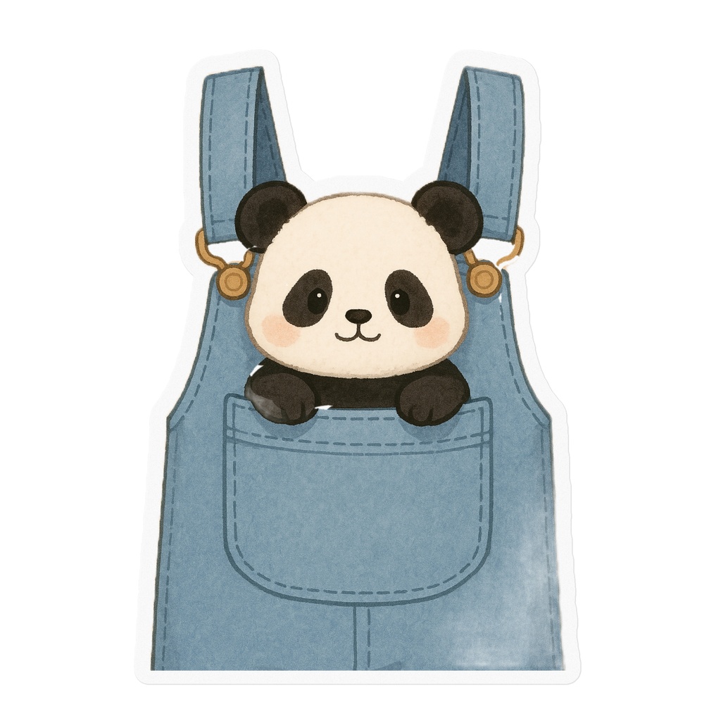 ポケットにパンダの赤ちゃん‼️‼️