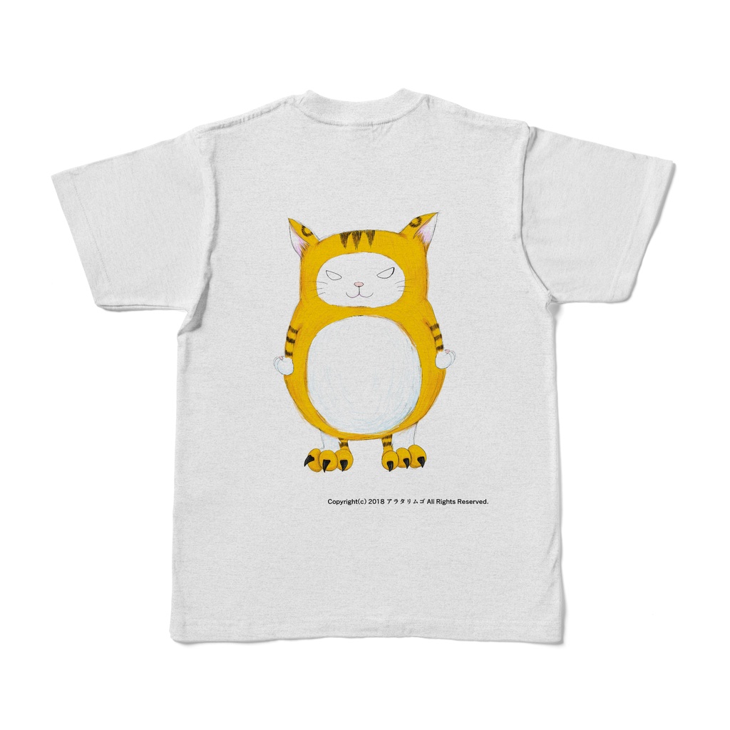 あじゅねこTシャツ003 ホワイト