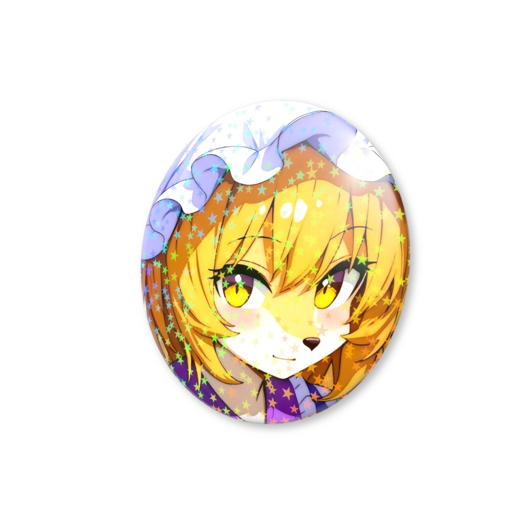 缶バッチ 八雲藍(ケモノVar)