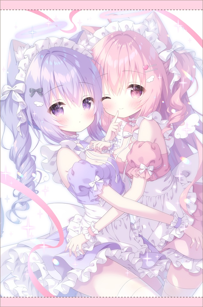 なかよしけも耳メイドB2タペストリー