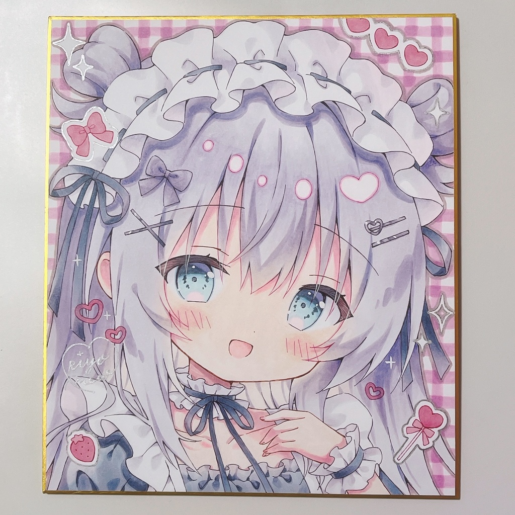 直筆色紙（むらさき色）