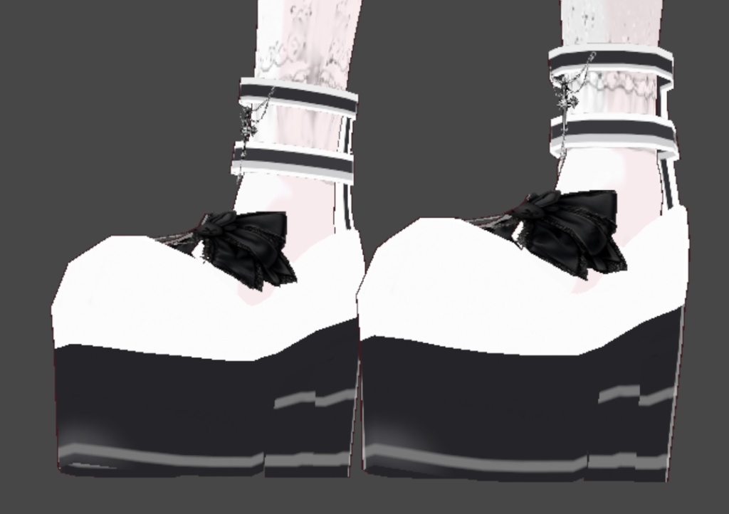 YORUNO USAGI White Gothic Shoes Set