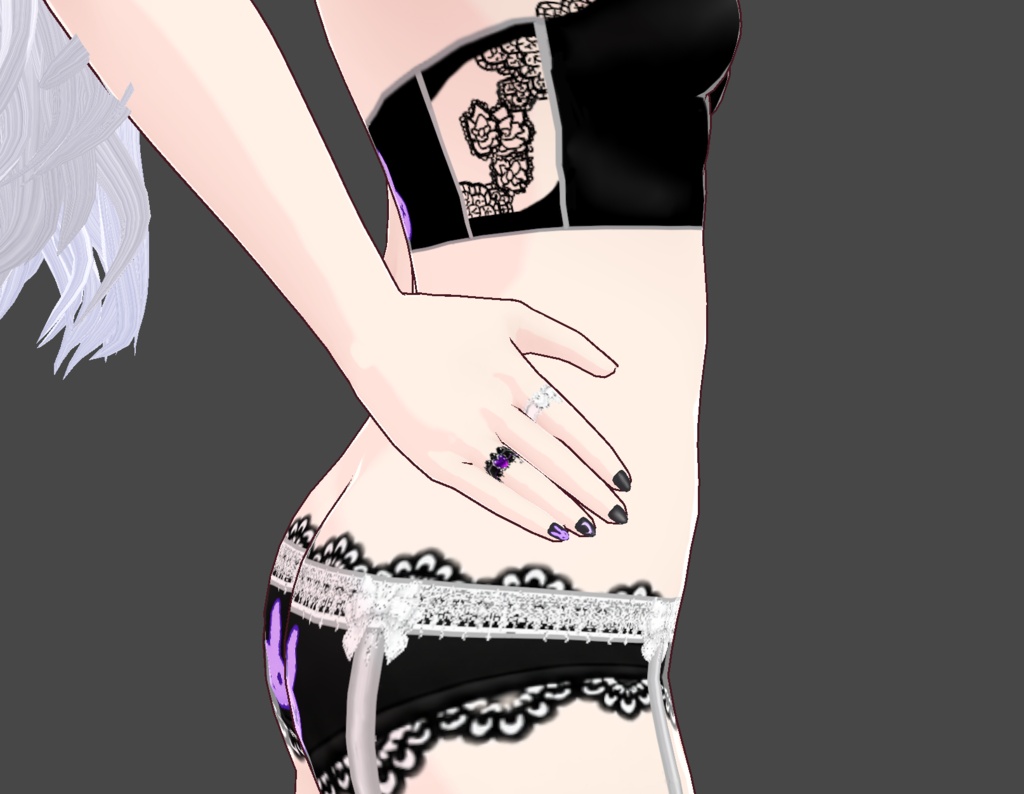 YORUNO USAGI Gothic Lace Set