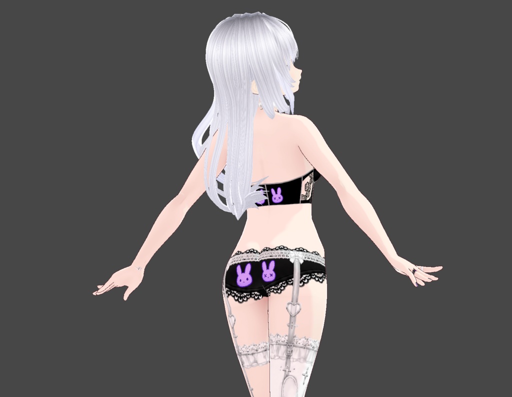 YORUNO USAGI Gothic Lace Set