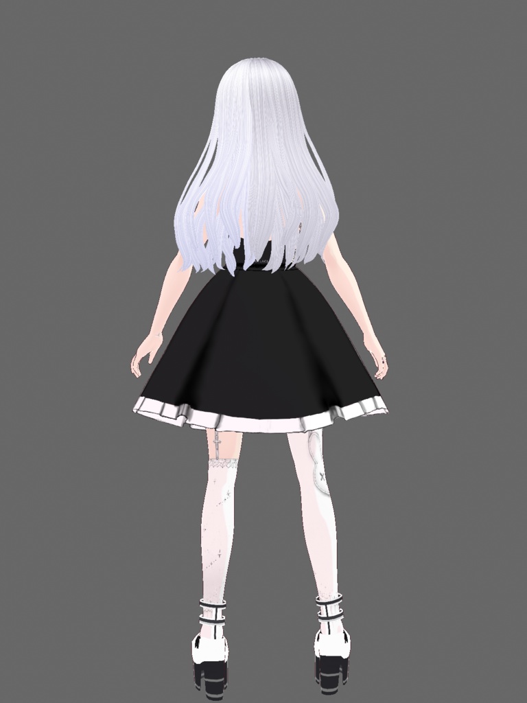 NOCTLACE Moon Black Dress