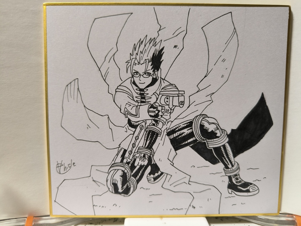 ヴァッシュ　ミニ色紙