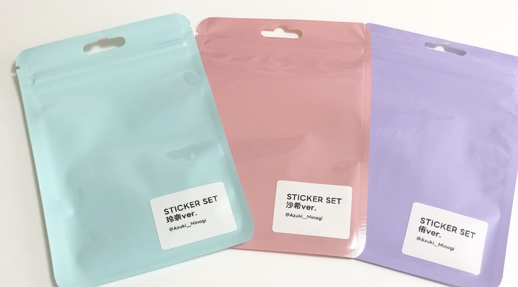 クリアステッカーセット 全3種