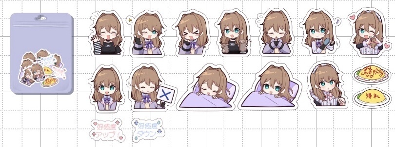 クリアステッカーセット 全3種