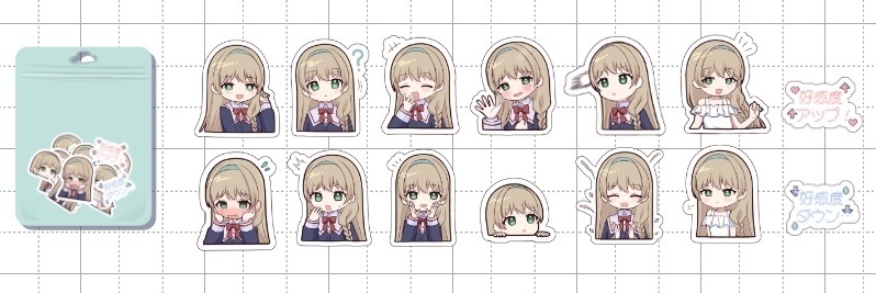 クリアステッカーセット 全3種