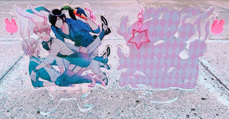 【エリートΩは夜に溺れて】ホログラムBIGアクリルキーホルダー(スタンド付き)