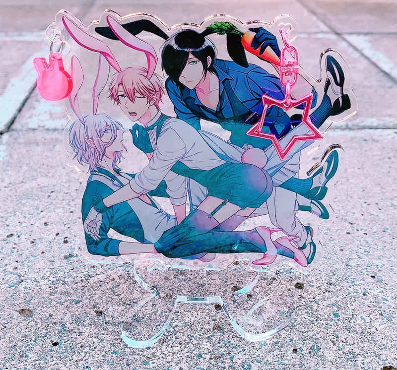 【エリートΩは夜に溺れて】ホログラムBIGアクリルキーホルダー(スタンド付き)