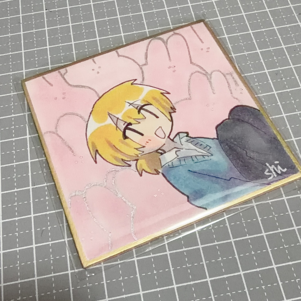 ミニ色紙原画