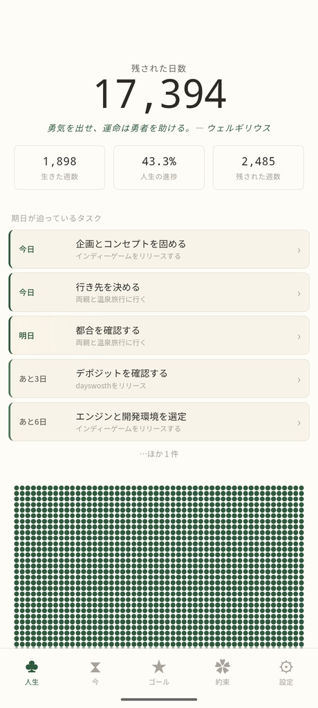 Daysworth【無料版・macOS / Windows / Web】