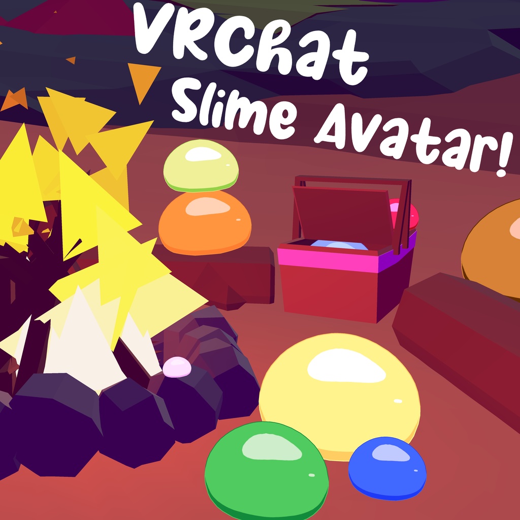 VRChat Slime Avatar! [スライム] v1.1! - Creations - BOOTH