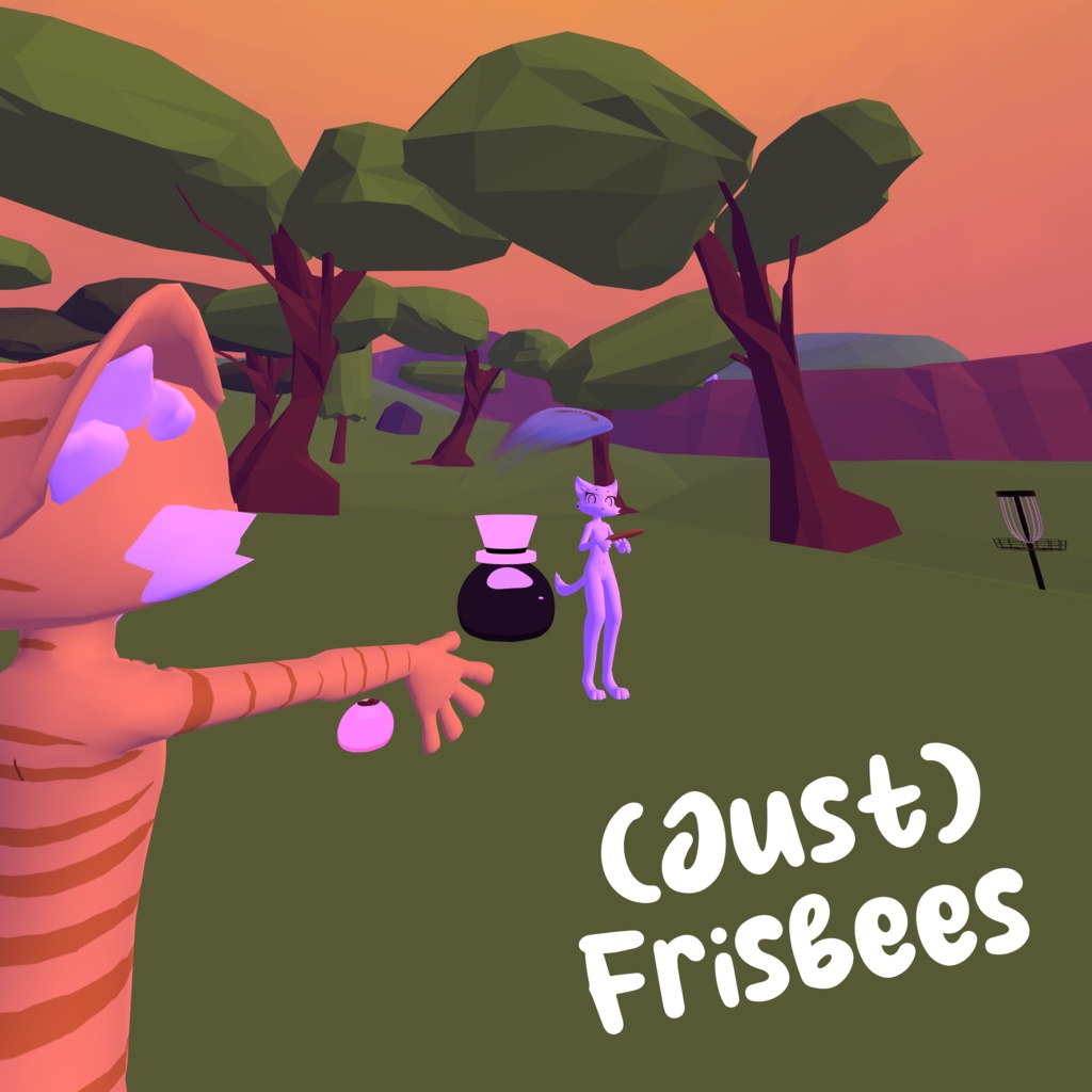 (Just)Frisbees (ただ)フリスビー v1.0 [VRChat prefab for worlds]