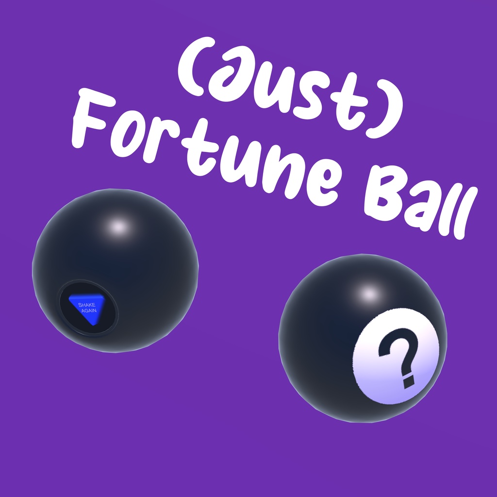 (Just)Magic(?)Ball (ただ)マジック（？）ボール [VRChat Interactable Prop/インタラクティブ小道具]