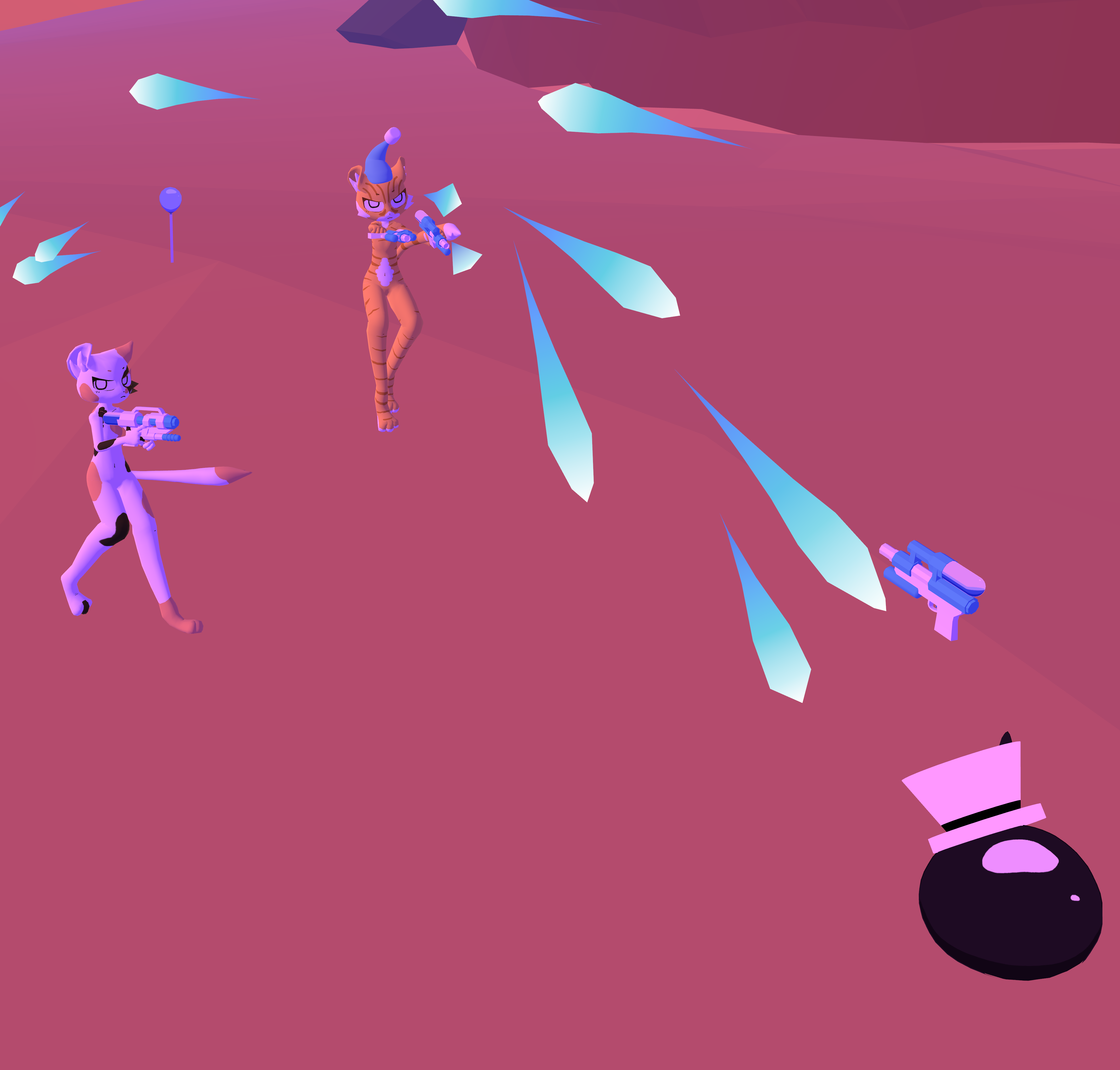 (Just)Water Guns (ただ)水鉄砲 V1.2[VRChat world mini-game!] - Creations - BOOTH