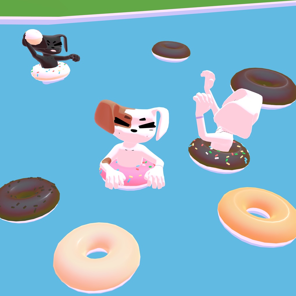 Donut [どなつ] v1.0 (VRChat Donut Dog Avatar) - Creations - 2/2
