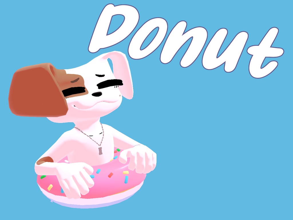 Donut [どなつ] v1.0 (VRChat Donut Dog Avatar)