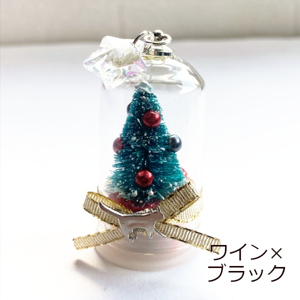猫 ストラップ ミニミニ クリスマス ツリー ねこりぼん ストラップ Cat's Love Potion