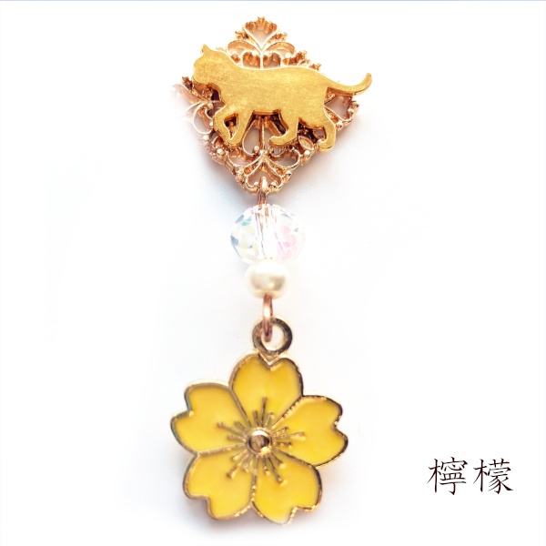 猫 和風 ストラップ さくらあめ チャーム ストラップ Cat's Love Potion