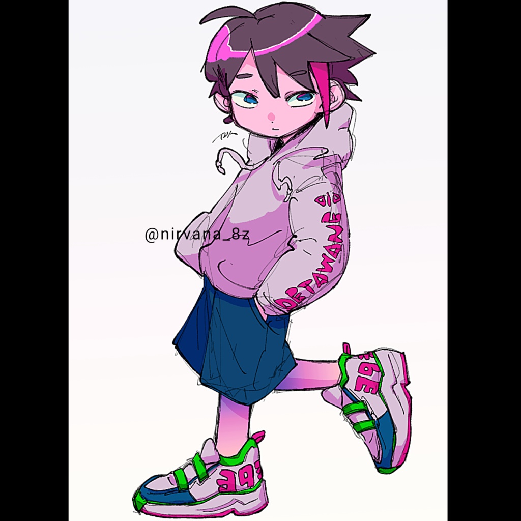 【非公式】三枝明那ニュートロ風アクリルキーホルダー